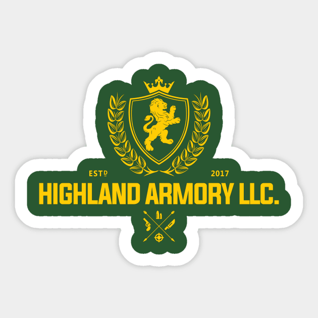 Highland Armory Yellow Sticker by gijimbo83